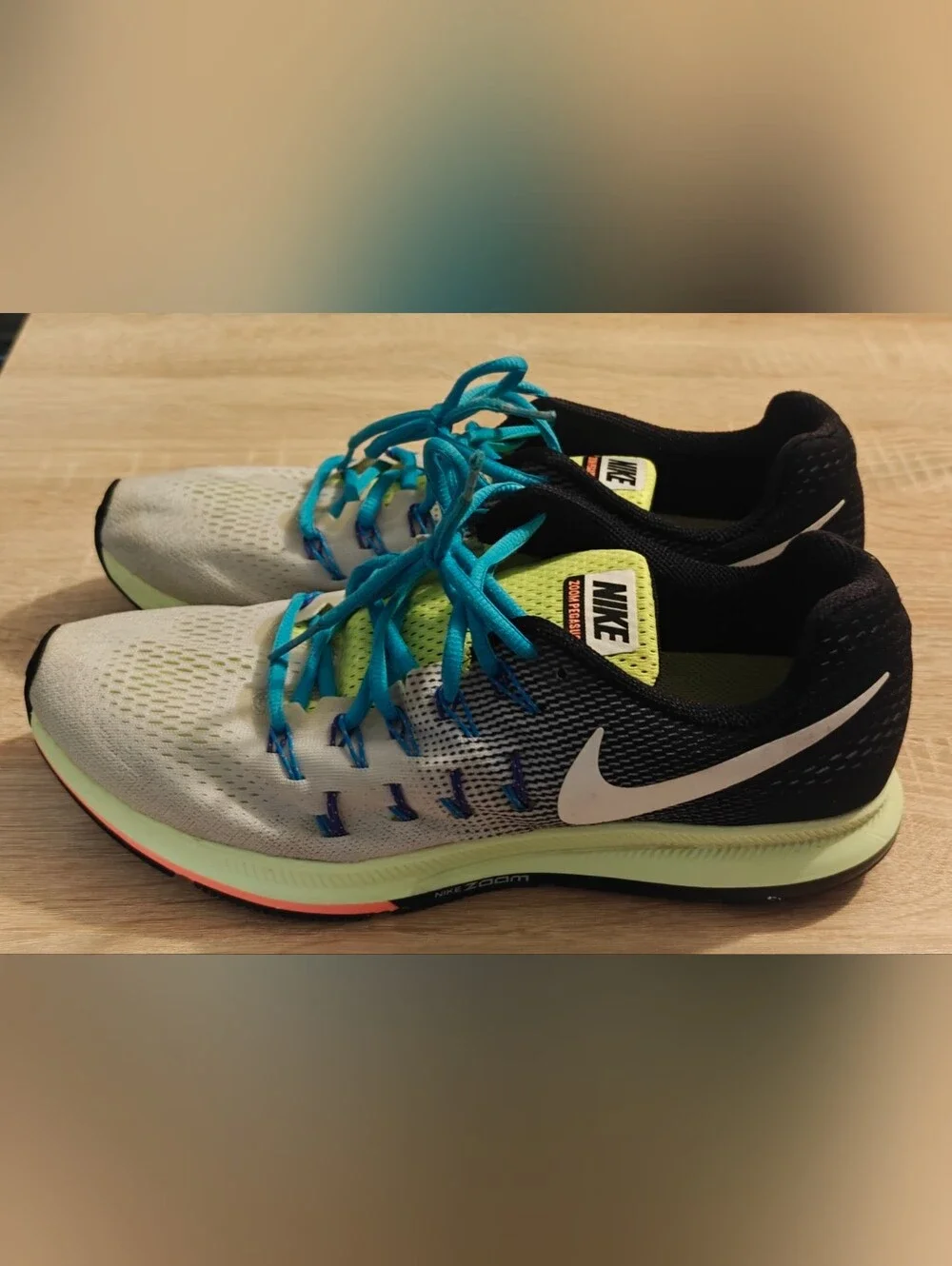 Nike Zoom Pegasus 33 Running Shoes Sneakers Womens Sz 12 Mens Size 10.5 - Picture 5 of 11